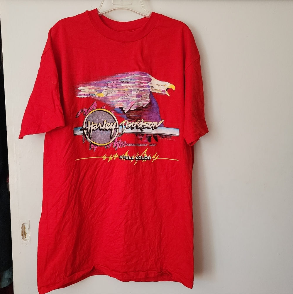 Harley-Davidson Vibrant Red Eagle T-Shirt
